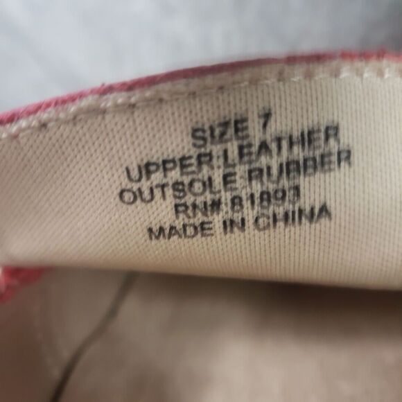 Isaac Mizrahi Live Chain Loafer Womens 7 Medium Pink Square Moc Toe Shoes - Picture 9 of 12